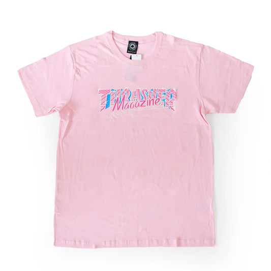 Camiseta Thrasher G "Vice Log" Rosa